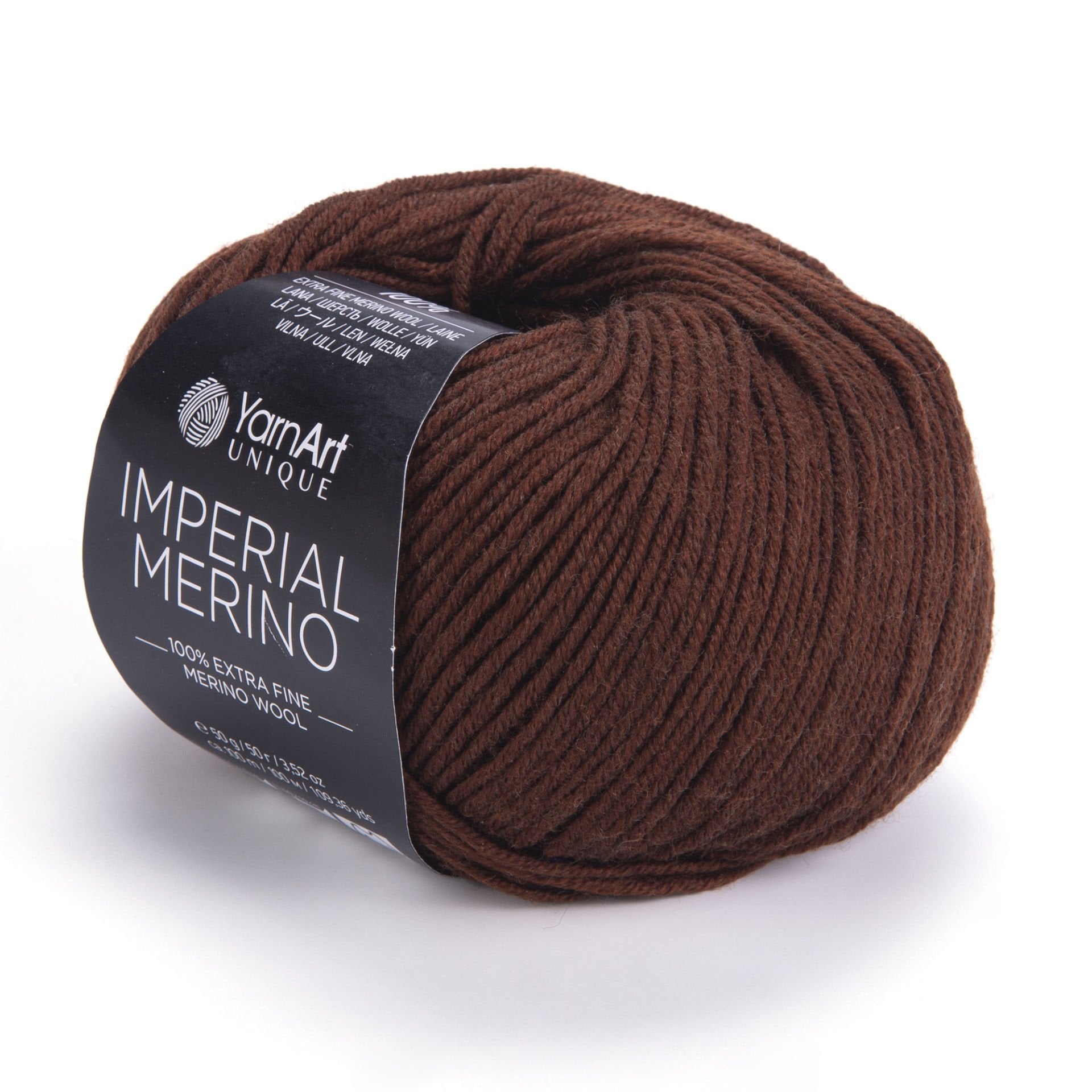 YARNART IMPERIAL MERINO - KNITTING YARN DARK BROWN - 3311