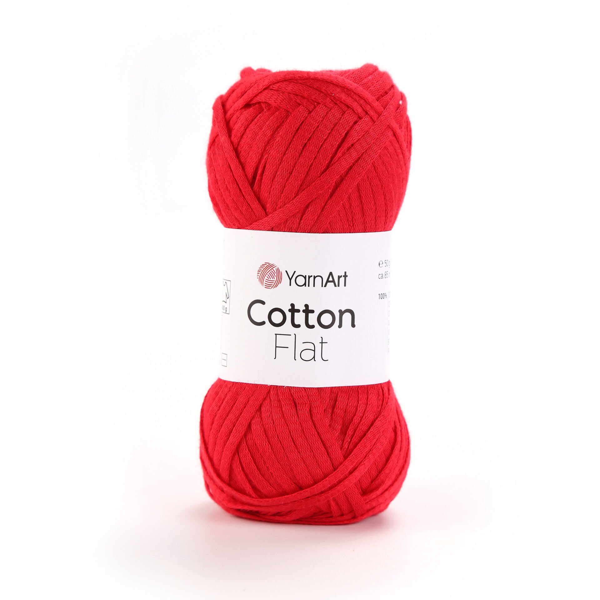 YARNART COTTON FLAT - KNITTING YARN RED - 6722