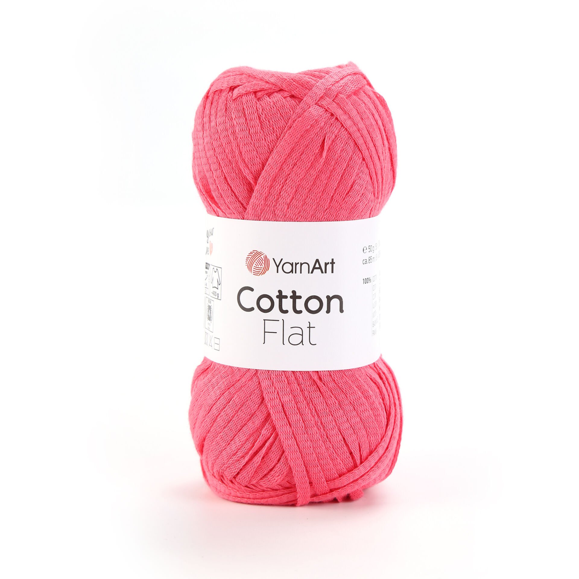 YARNART COTTON FLAT - KNITTING YARN FUCHSIA - 6723
