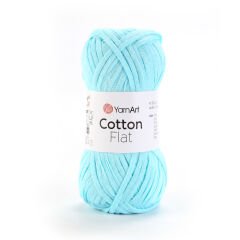 YARNART COTTON FLAT - KNITTING YARN BLUE - 6725