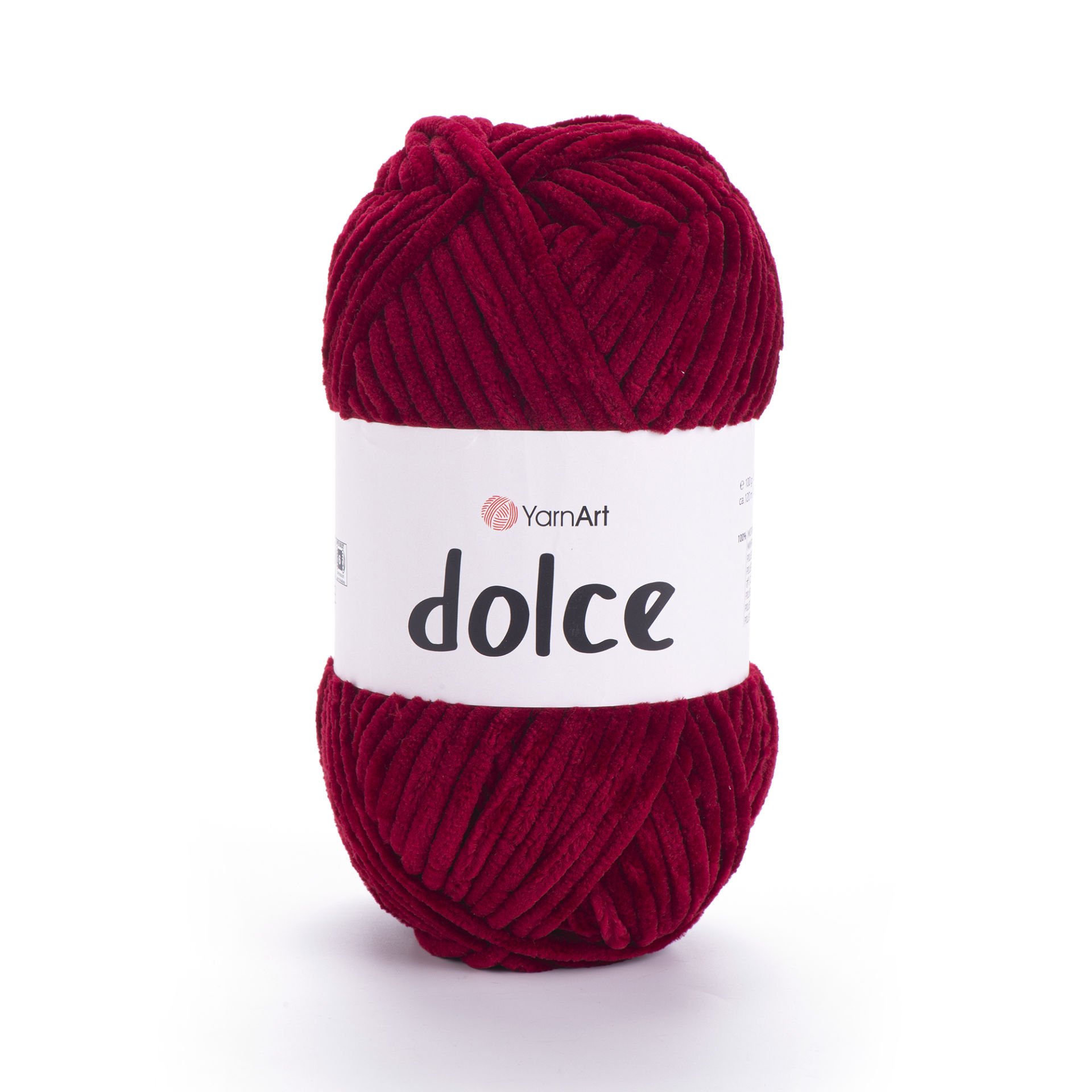 YARNART DOLCE - VELVET KNITTING YARN CLARET - 752