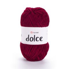 YARNART DOLCE - VELVET KNITTING YARN CLARET - 752