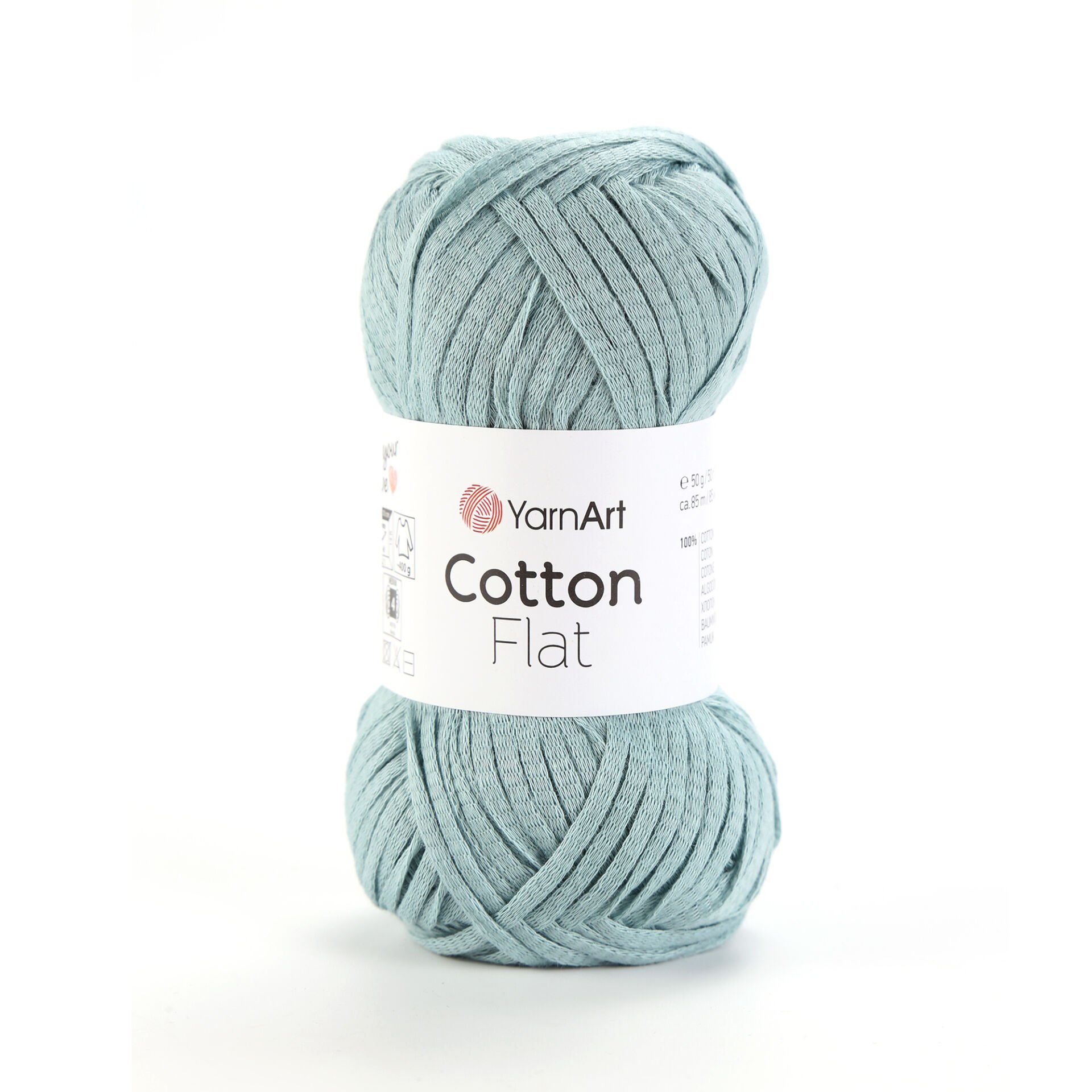 YARNART COTTON FLAT - KNITTING YARN AQUAMARINE - 6728