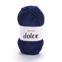 YARNART DOLCE - VELVET KNITTING YARN NAVY - 756