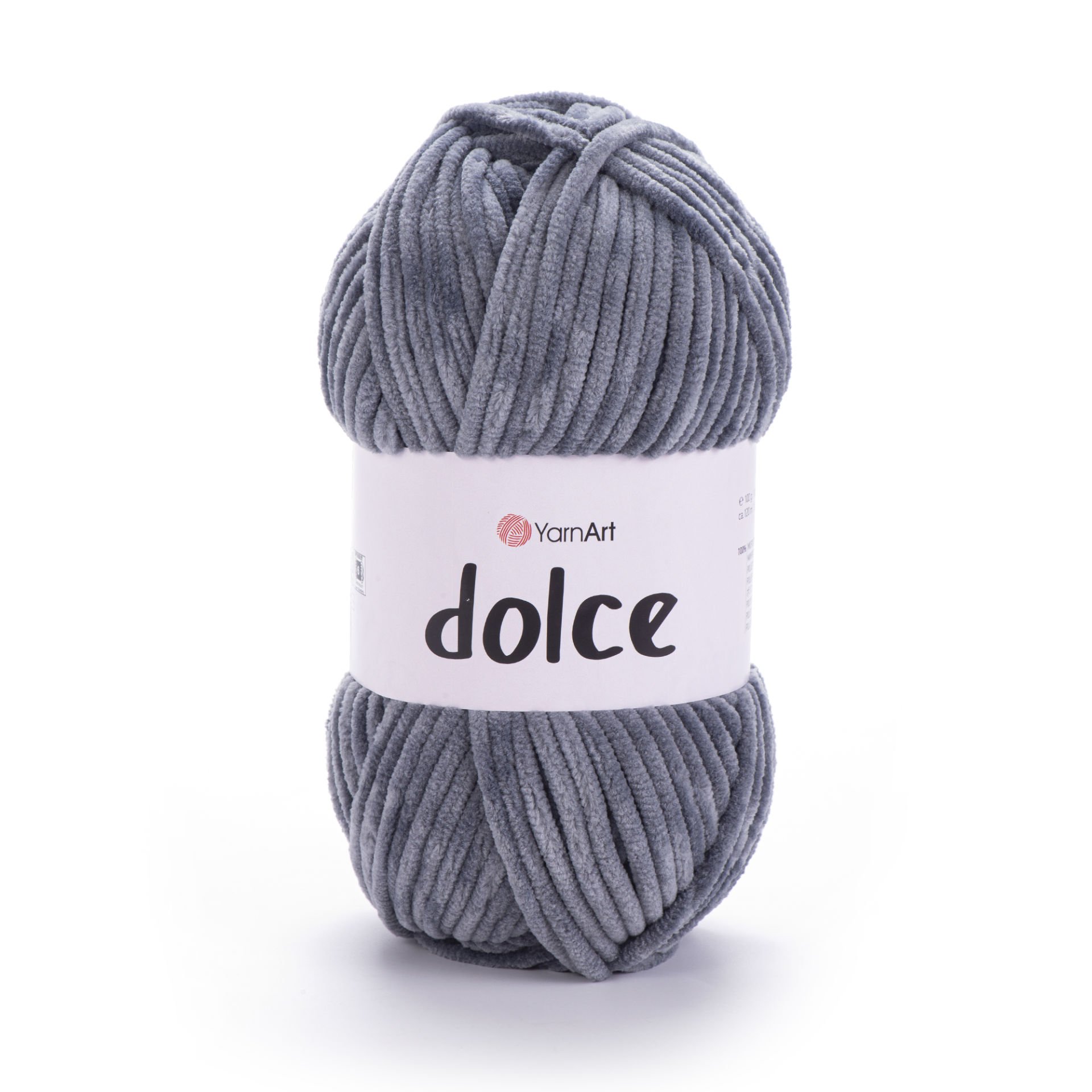 YARNART DOLCE - VELVET KNITTING YARN GREY - 760