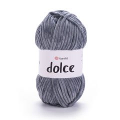 YARNART DOLCE - VELVET KNITTING YARN GREY - 760