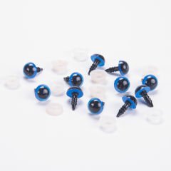 AMIGURUMI BLUE EYES - 5 PAIRS 10 MM