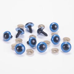 AMIGURUMI BLUE EYES - 5 PAIRS 16 MM