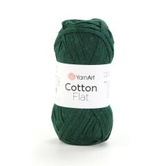 YARNART COTTON FLAT - KNITTING YARN GREEN - 6733