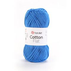 YARNART COTTON FLAT - KNITTING YARN BLUE - 6736