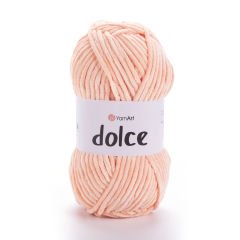 YARNART DOLCE - VELVET KNITTING YARN PINKISH ORANGE - 773