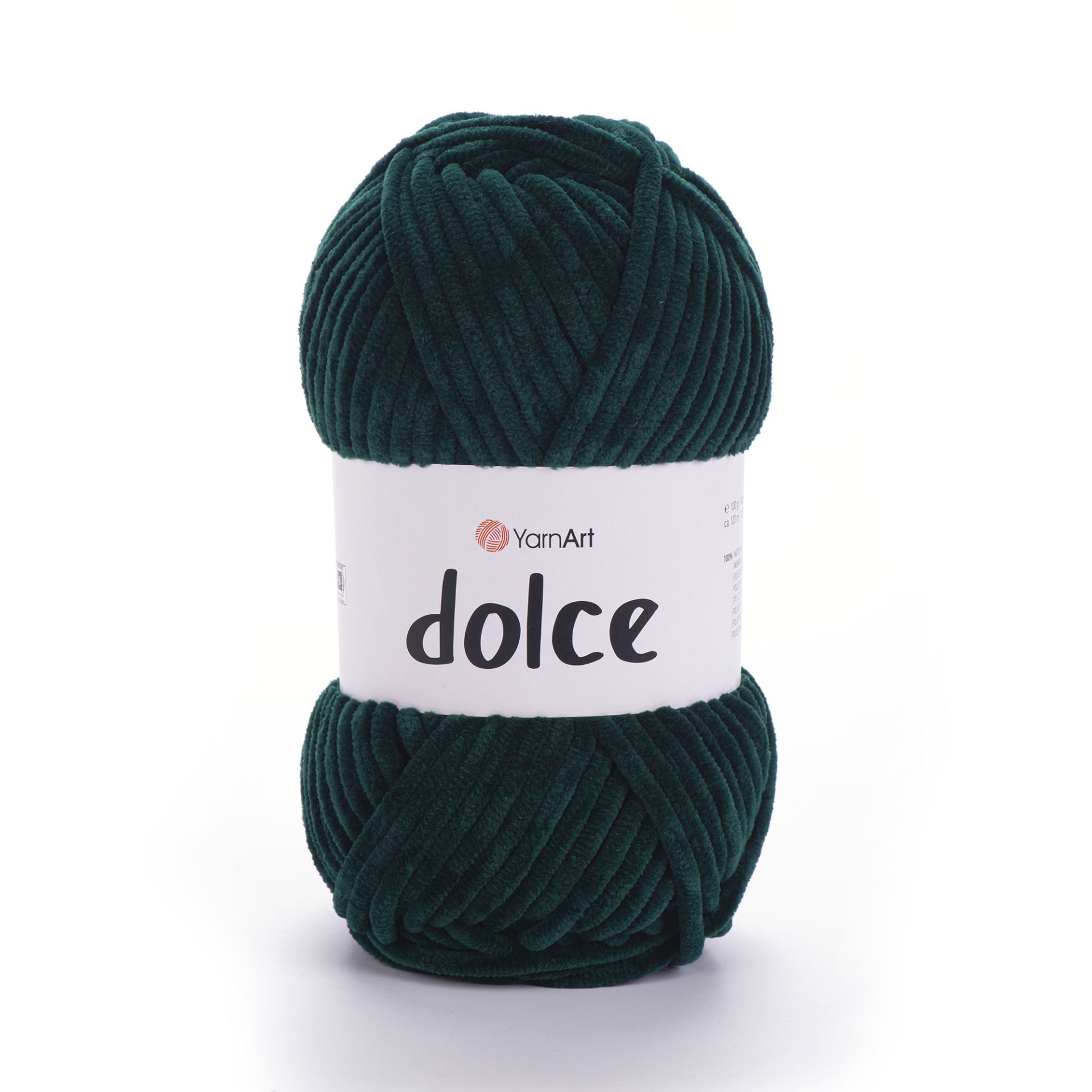 YARNART DOLCE - VELVET KNITTING YARN EMERALD GREEN - 774