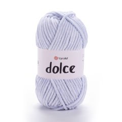 YARNART DOLCE - VELVET KNITTING YARN ICE BLUE - 776