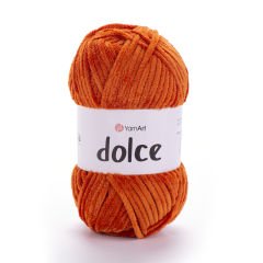 YARNART DOLCE - VELVET KNITTING YARN ORANGE - 778
