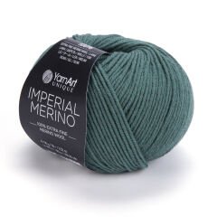 YARNART IMPERIAL MERINO - KNITTING YARN DARK GREEN - 3333