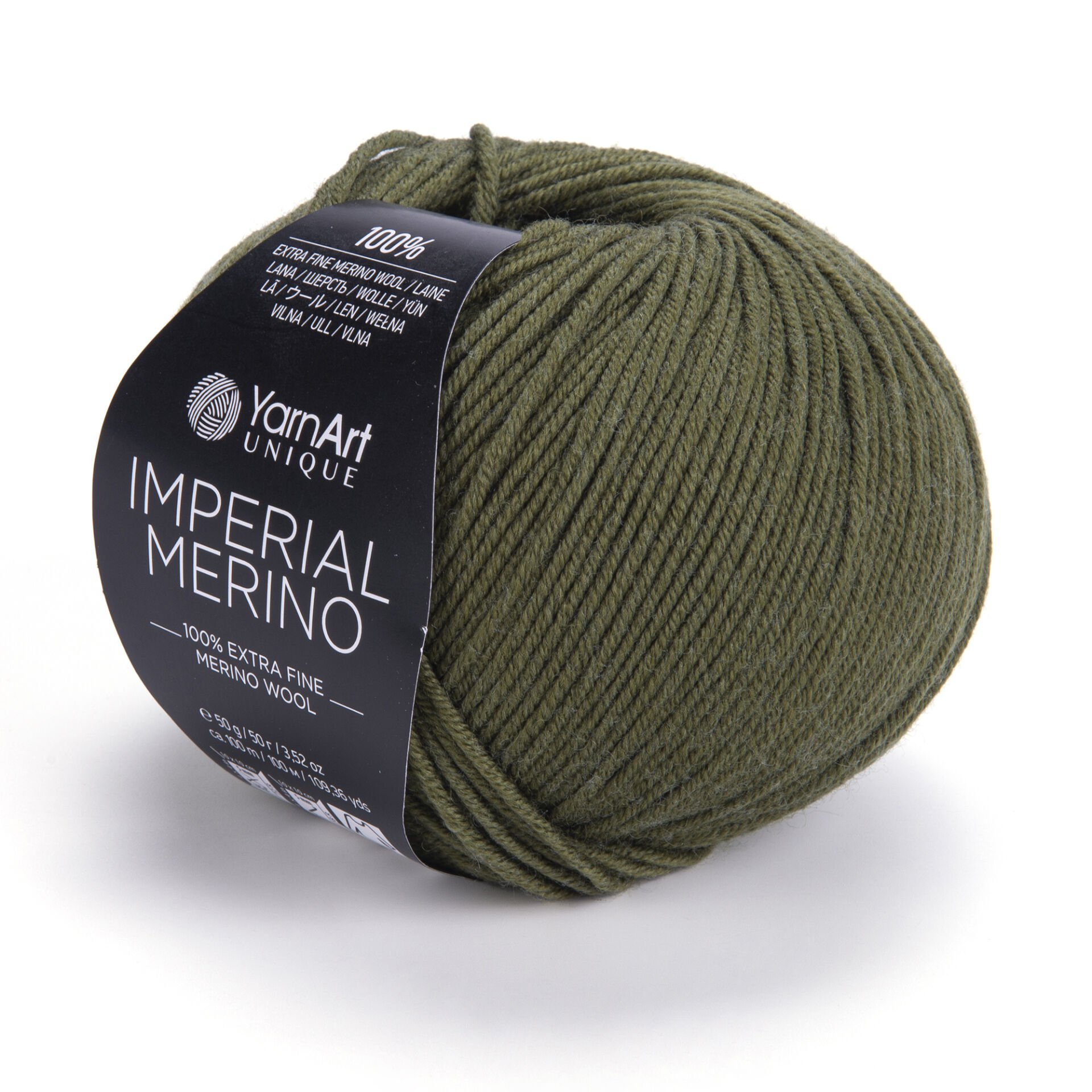 YARNART IMPERIAL MERINO - KNITTING YARN KHAKI - 3334