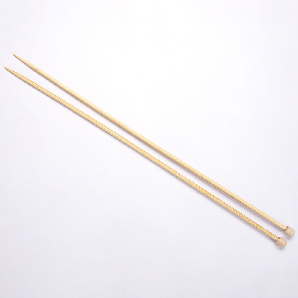 BAMBOO KNITTING NEEDLE 35 CM 4.5 MM
