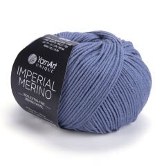 YARNART IMPERIAL MERINO - KNITTING YARN DENIM BLUE - 3336