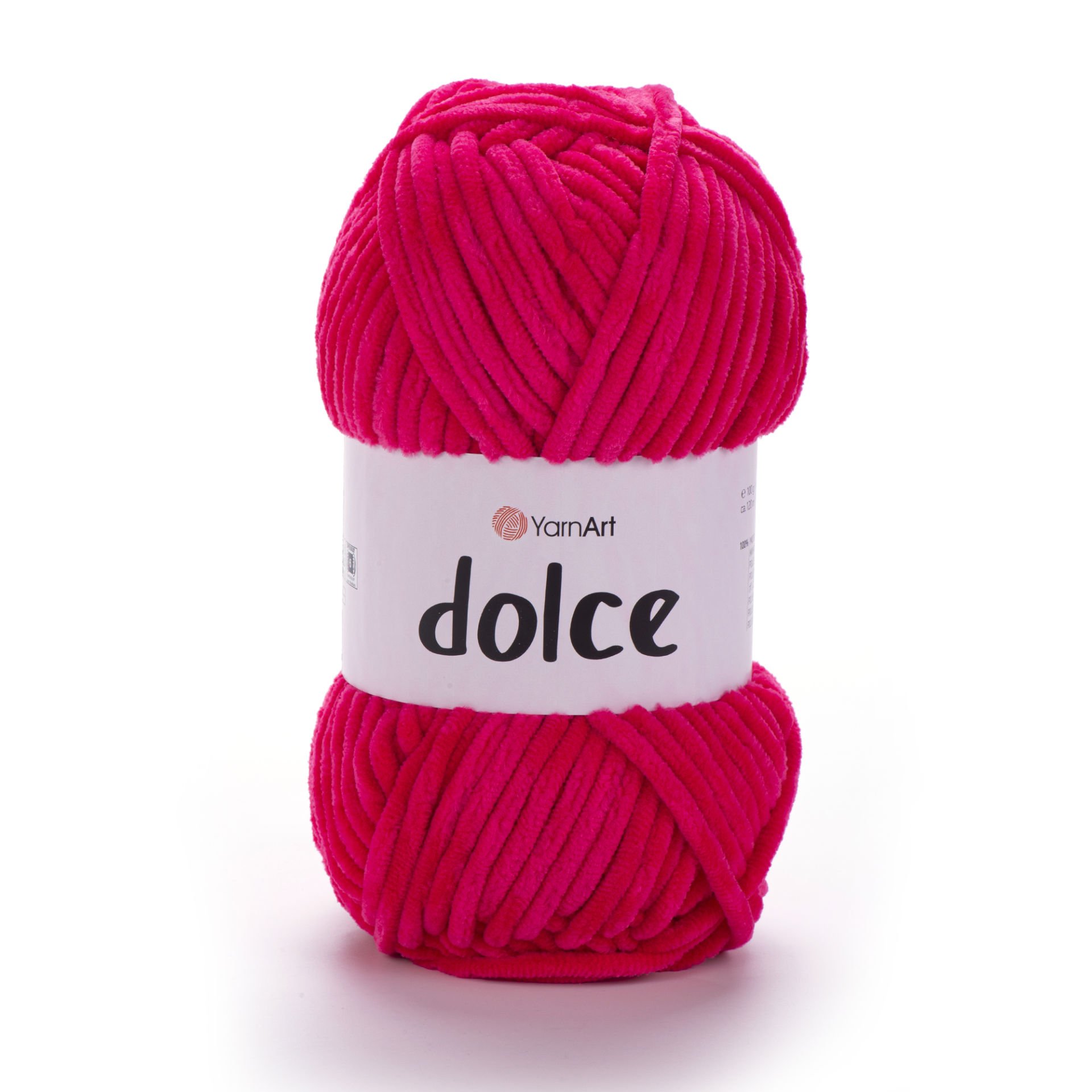 YARNART DOLCE - VELVET KNITTING YARN FUCHSIA - 759