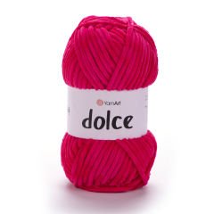 YARNART DOLCE - VELVET KNITTING YARN FUCHSIA - 759