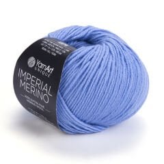 YARNART IMPERIAL MERINO - KNITTING YARN BLUE - 3341