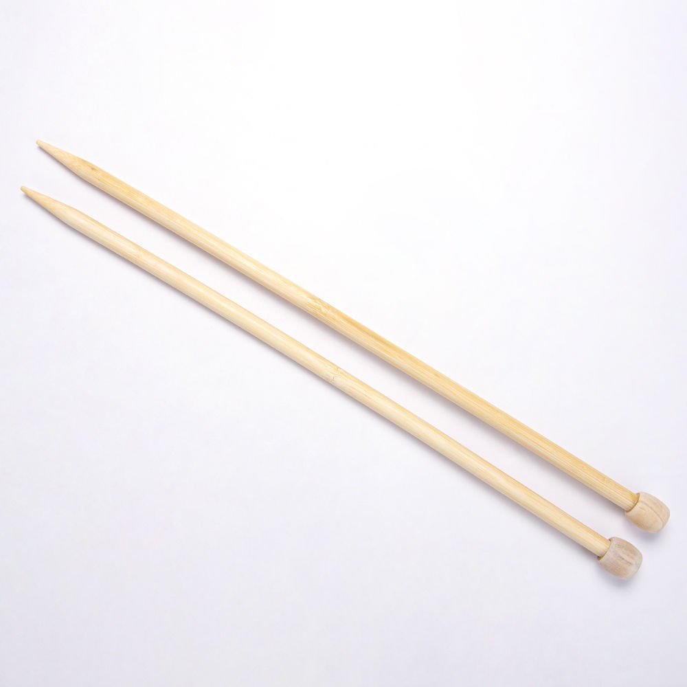 BAMBOO KNITTING NEEDLE 35 CM 9 MM