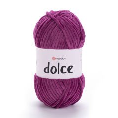 YARNART DOLCE - VELVET KNITTING YARN PURPLE - 766