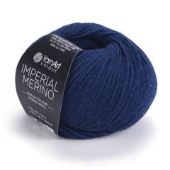 YARNART IMPERIAL MERINO - KNITTING YARN NAVY - 3343