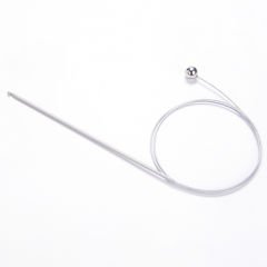 FLEXIBLE STEEL WIRED TUNISIAN CROCHET HOOK 80 CM 2.5 MM