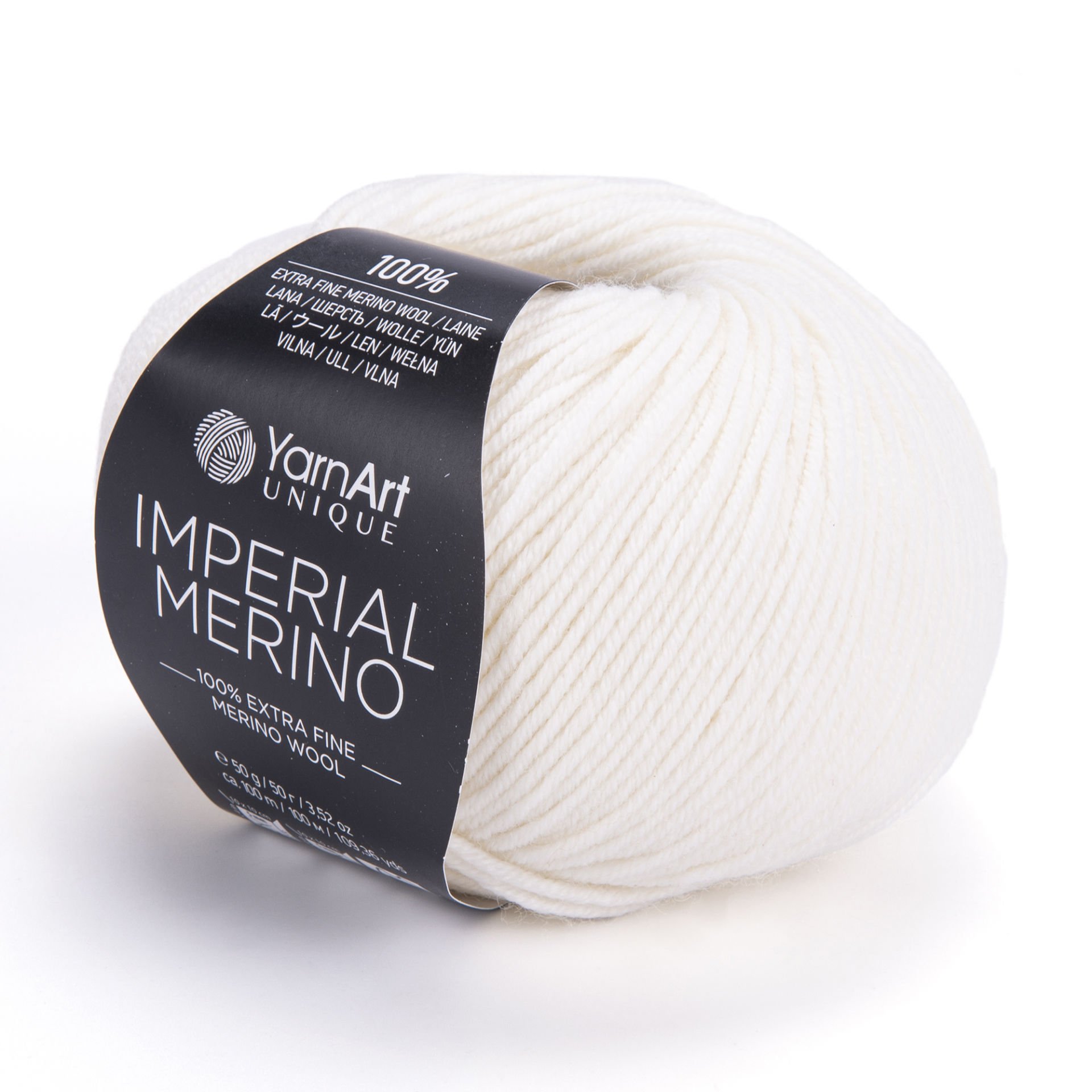 YARNART IMPERIAL MERINO - KNITTING YARN WHITE - 3302