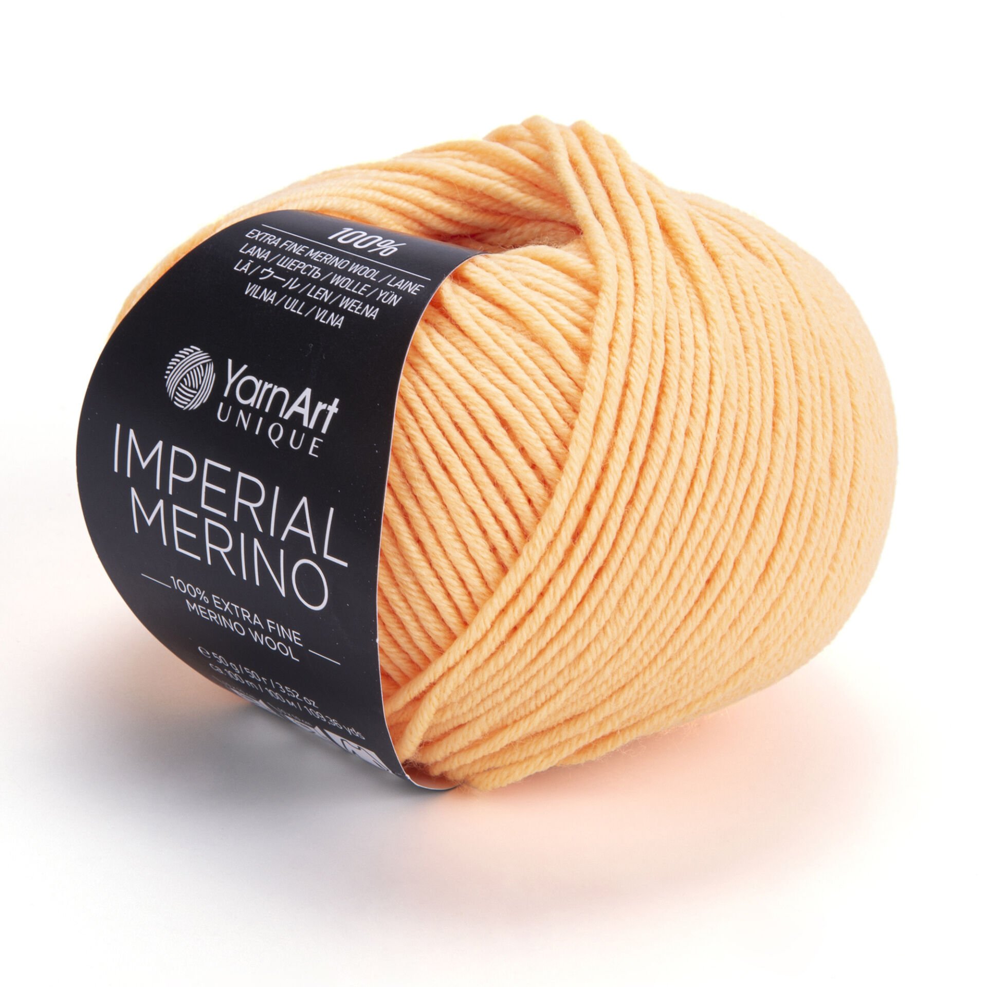 YARNART IMPERIAL MERINO - KNITTING YARN LIGHT ORANGE - 3317