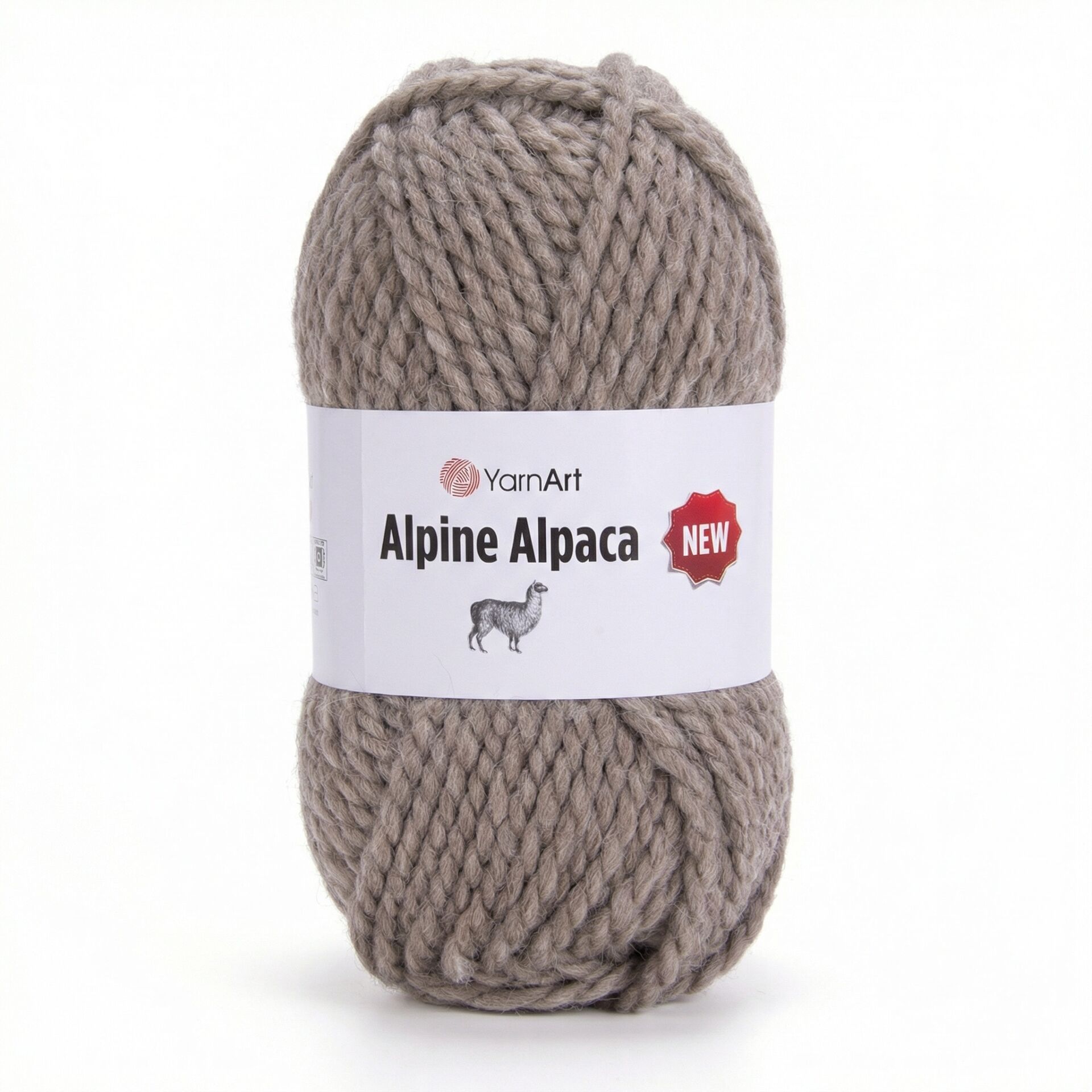 YARNART ALPINE ALPACA NEW - KNITTING YARN TAUPE - 1432