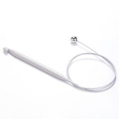 FLEXIBLE STEEL WIRED TUNISIAN CROCHET HOOK 80 CM 7 MM