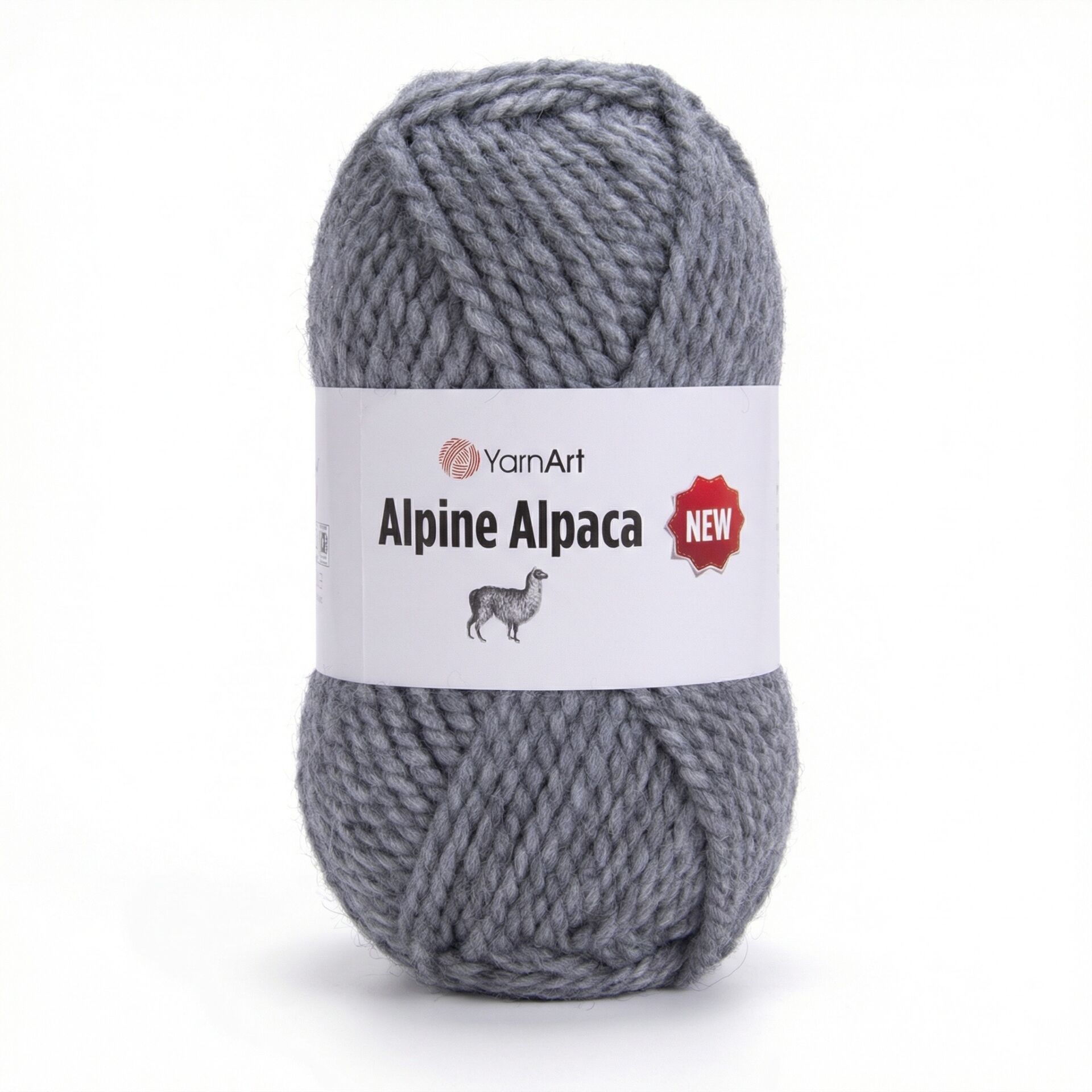 YARNART ALPINE ALPACA NEW - KNITTING YARN GREY - 1447