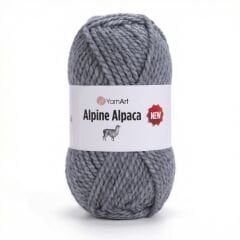 YARNART ALPINE ALPACA NEW - KNITTING YARN GREY - 1447