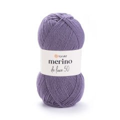 YARNART MERINO DE LUXE 50 - KNITTING YARN LAVENDER - 852
