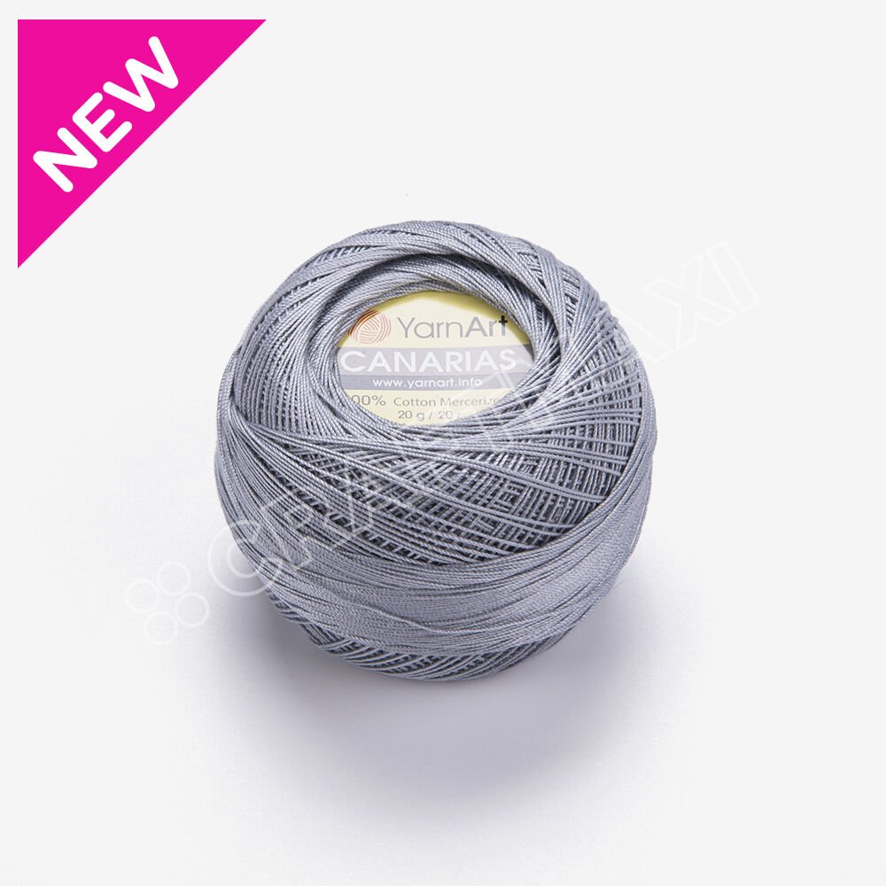 YARNART CANARIAS - MERCERIZED LACE YARN GREY - 5326