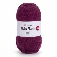 YARNART ALPINE ALPACA NEW - KNITTING YARN CHERRY RED - 1441