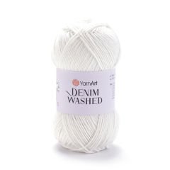 YARNART DENIM WASHED - MELANGE KNITTING YARN OFF-WHITE - 900