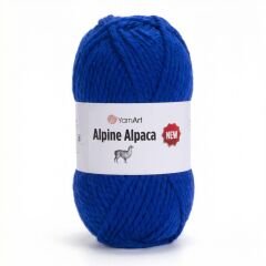 YARNART ALPINE ALPACA NEW - KNITTING YARN SAXE BLUE - 1442