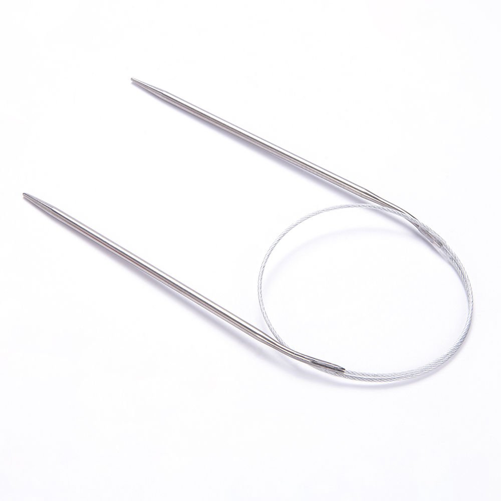 STEEL WIRED CIRCULAR KNITTING NEEDLE 60 CM 3 MM