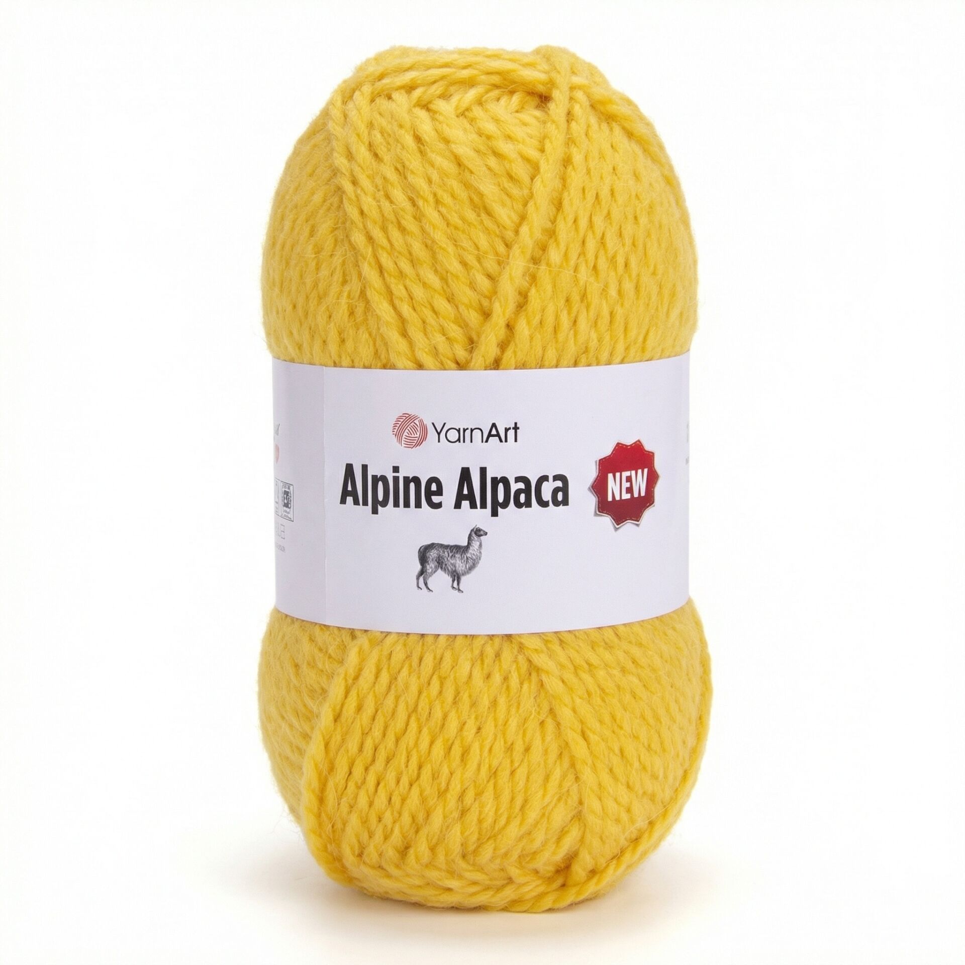 YARNART ALPINE ALPACA NEW - KNITTING YARN YELLOW - 1448