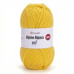 YARNART ALPINE ALPACA NEW - KNITTING YARN YELLOW - 1448