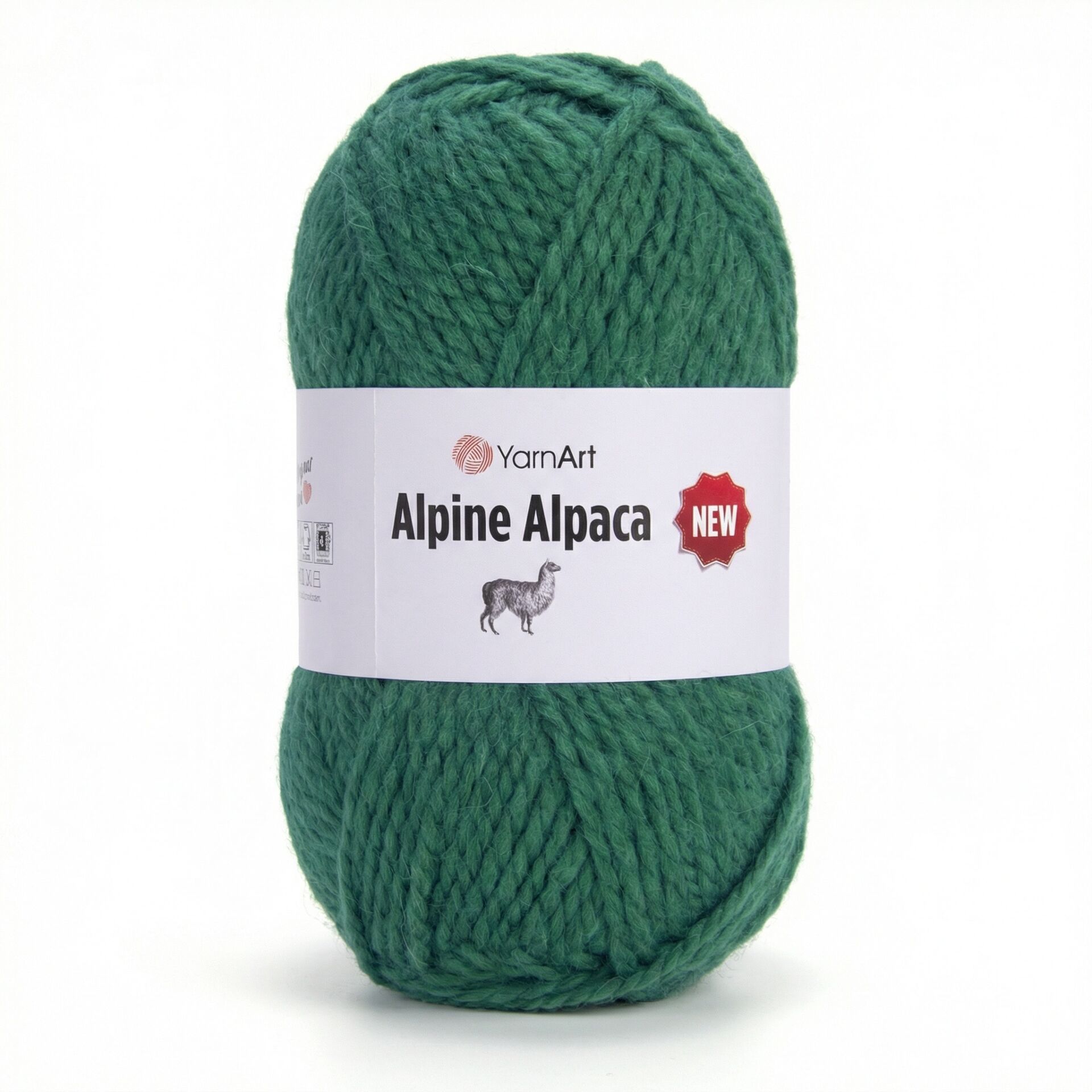 YARNART ALPINE ALPACA NEW - KNITTING YARN GREEN - 1449