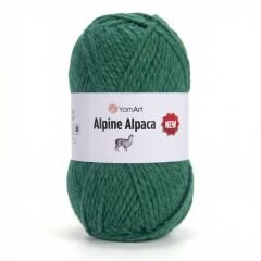 YARNART ALPINE ALPACA NEW - KNITTING YARN GREEN - 1449