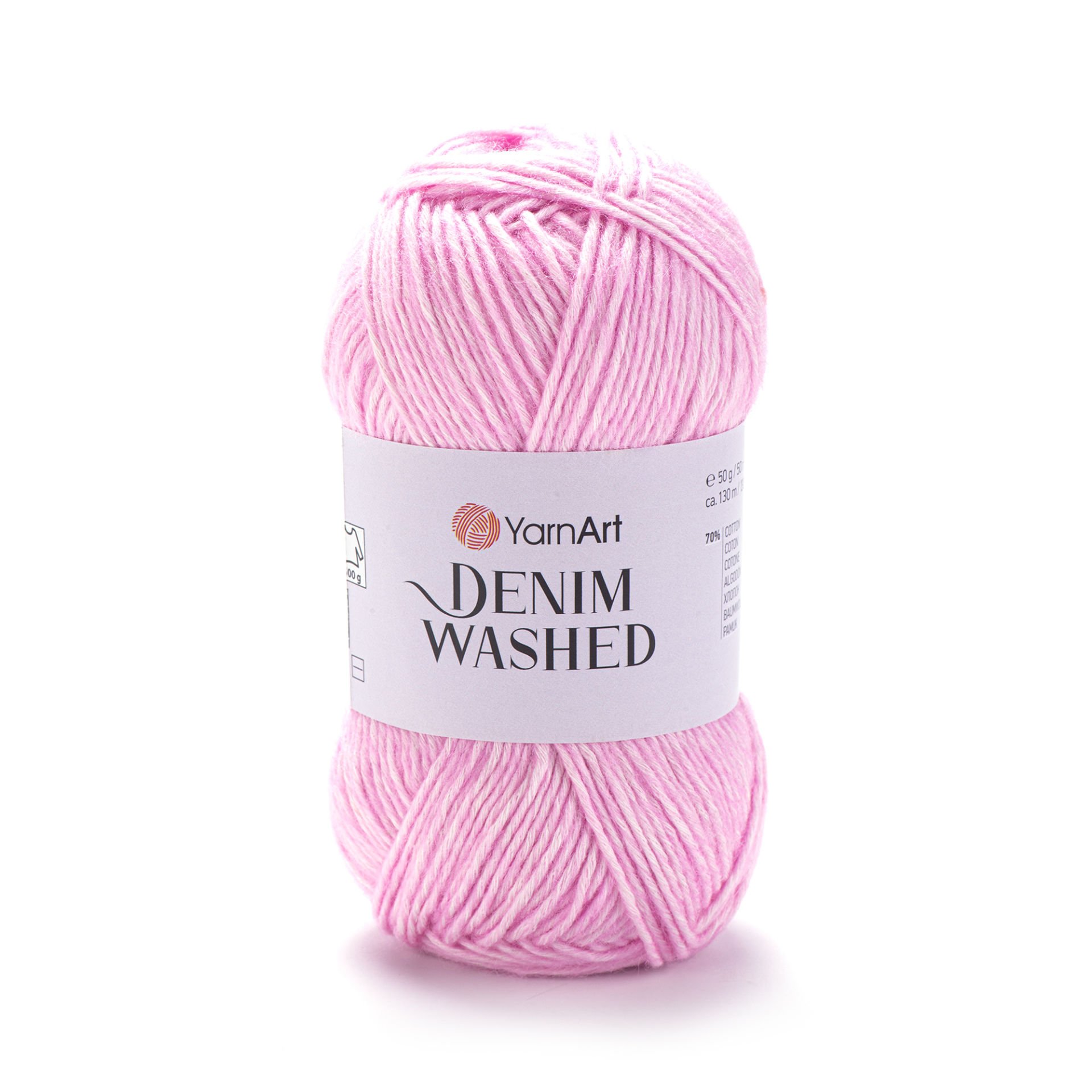 YARNART DENIM WASHED - MELANGE KNITTING YARN BLUSH - 906
