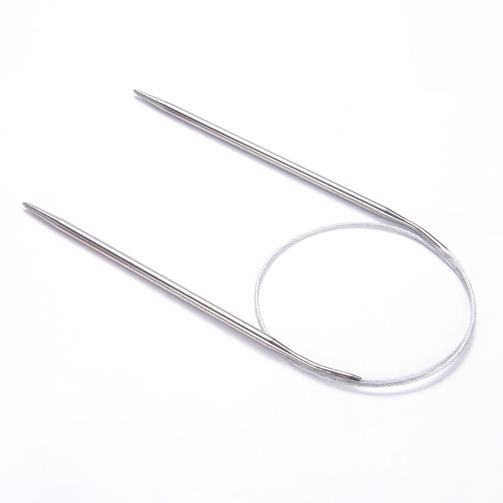 STEEL WIRED CIRCULAR KNITTING NEEDLE 60 CM 4.5 MM