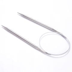 STEEL WIRED CIRCULAR KNITTING NEEDLE 60 CM 5 MM