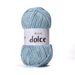 YARNART DOLCE - VELVET KNITTING YARN BLUE - 860