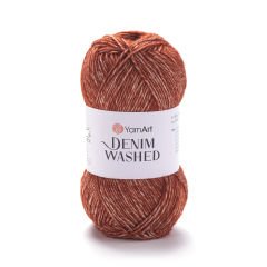 YARNART DENIM WASHED - MELANGE KNITTING YARN TERRACOTTA - 915